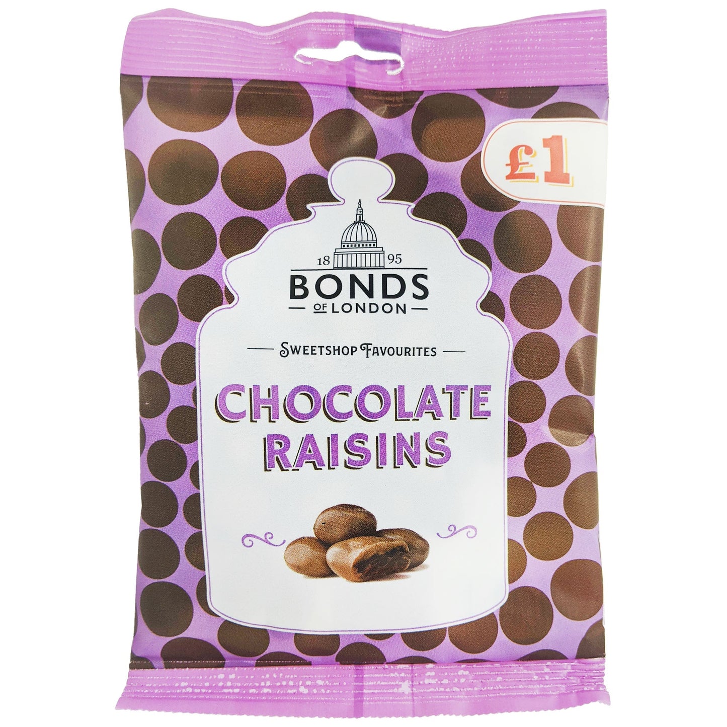 Bonds Chocolate Raisins 75g