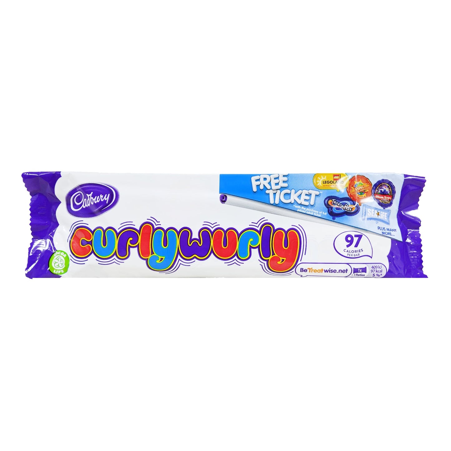 Cadbury Curly Wurly 4 Pack (4 x 21.5g)