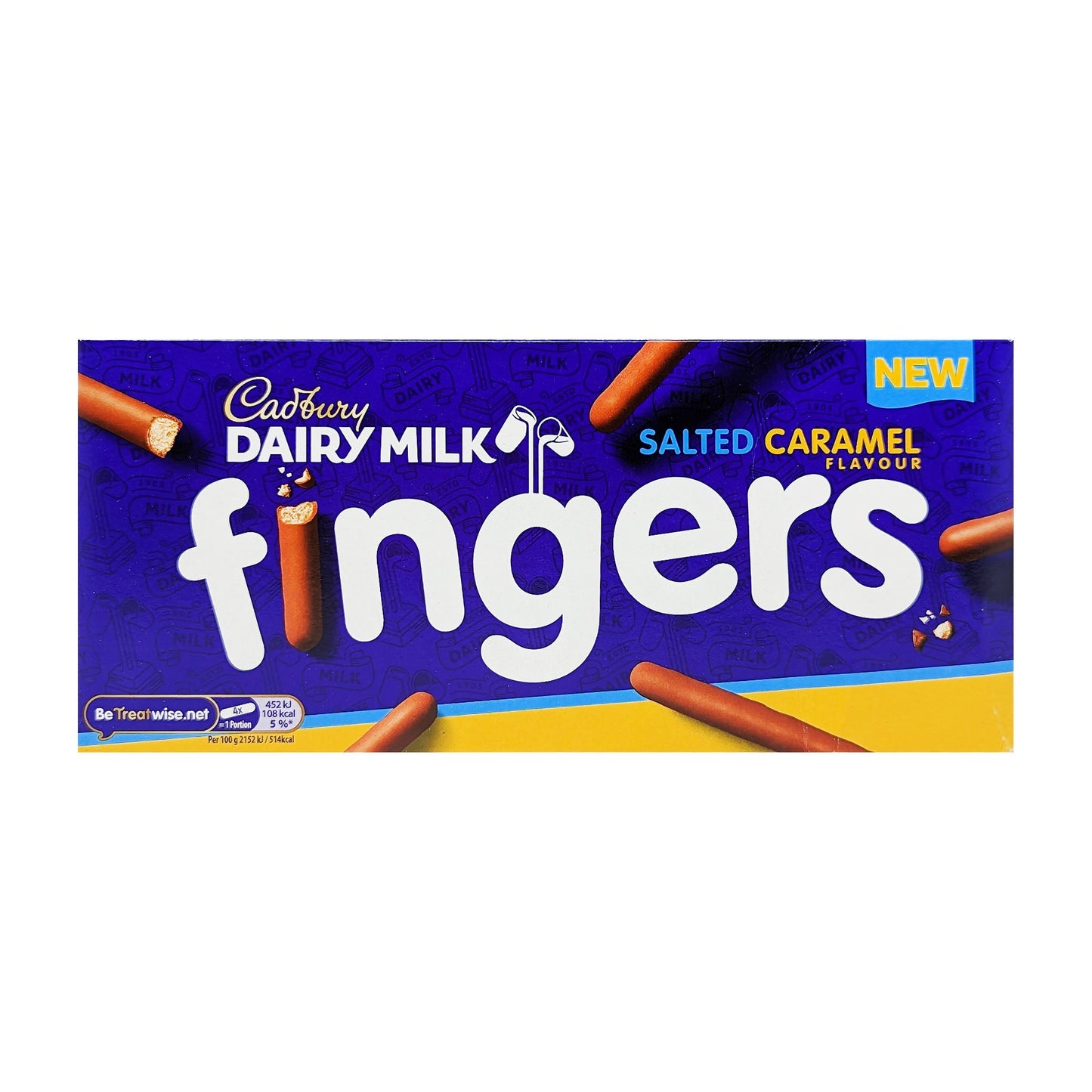Cadbury Dairy Milk Salted Caramel Fingers 114g