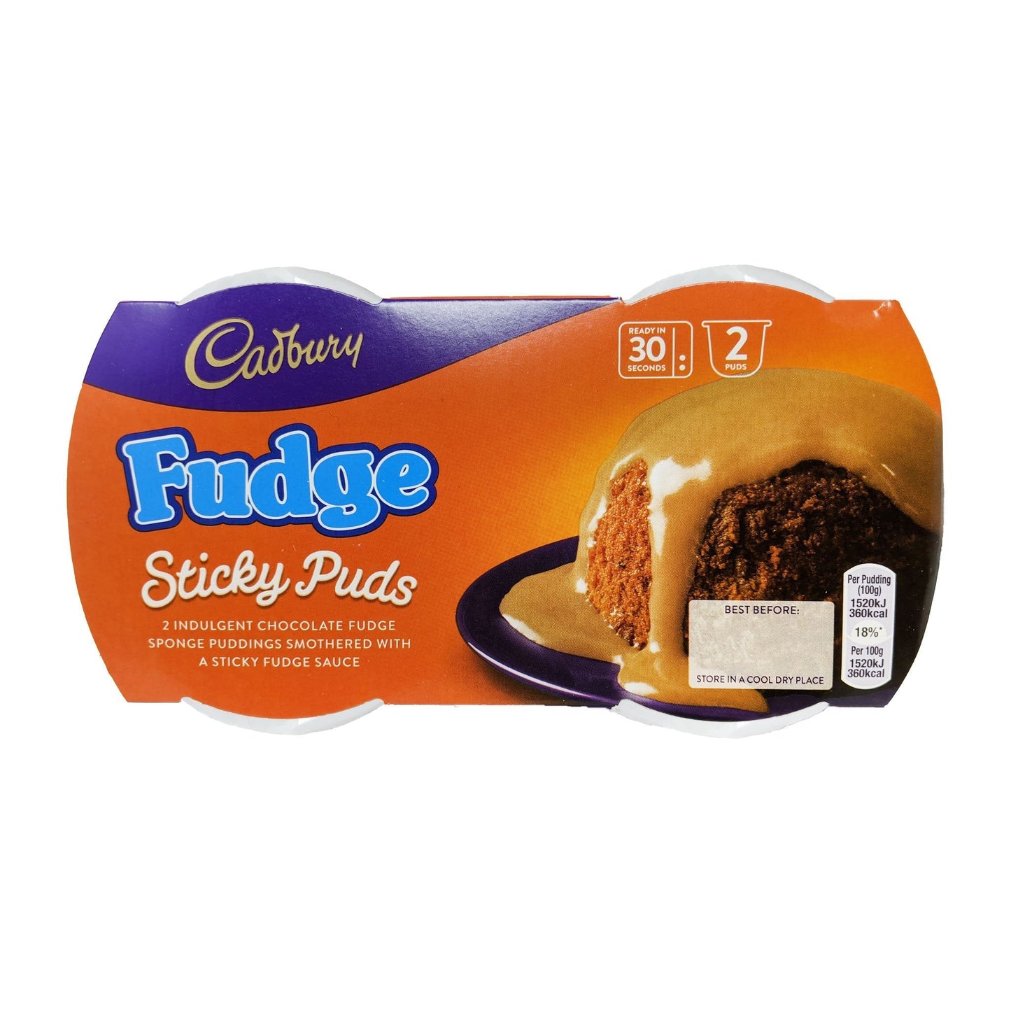 Cadbury Fudge Sticky Puds (2 x 95g)
