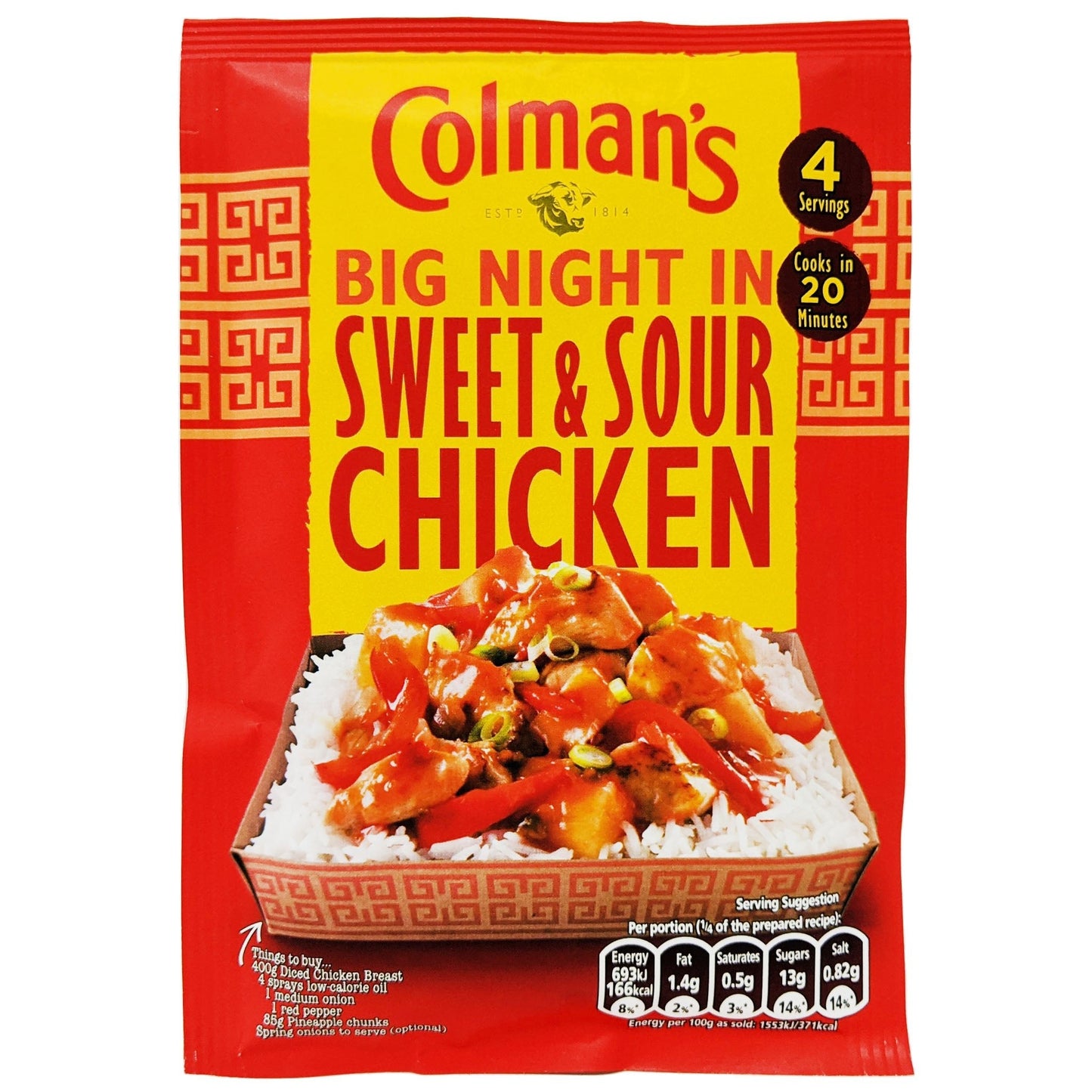 Colman's Big Night In Sweet & Sour Chicken 58g