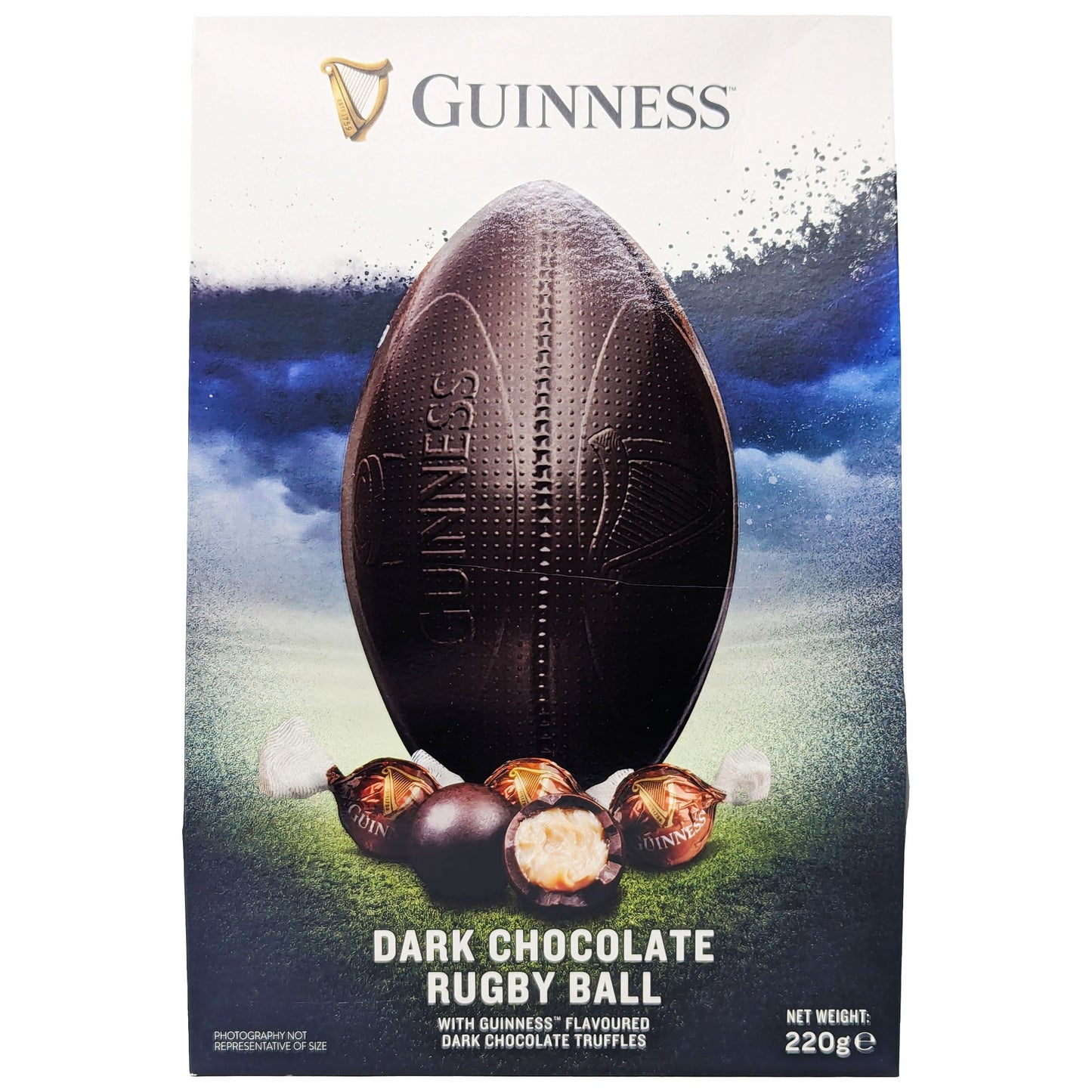 Guinness Dark Chocolate Rugby Ball 196g