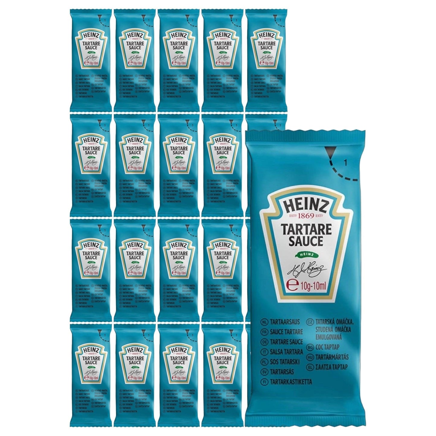 Heinz Tartare Sauce Sachets 20 Pack (20 x 10ml)