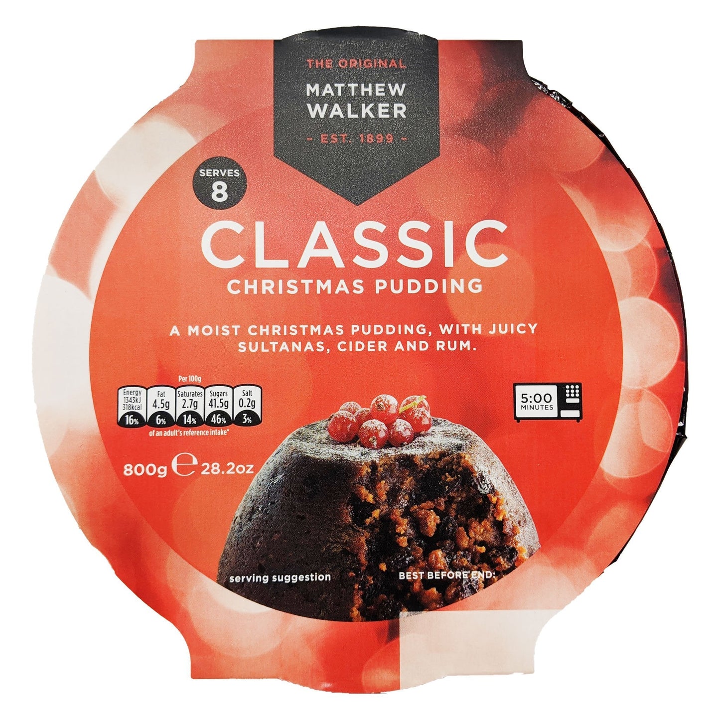 Matthew Walker Classic Christmas Pudding 800g