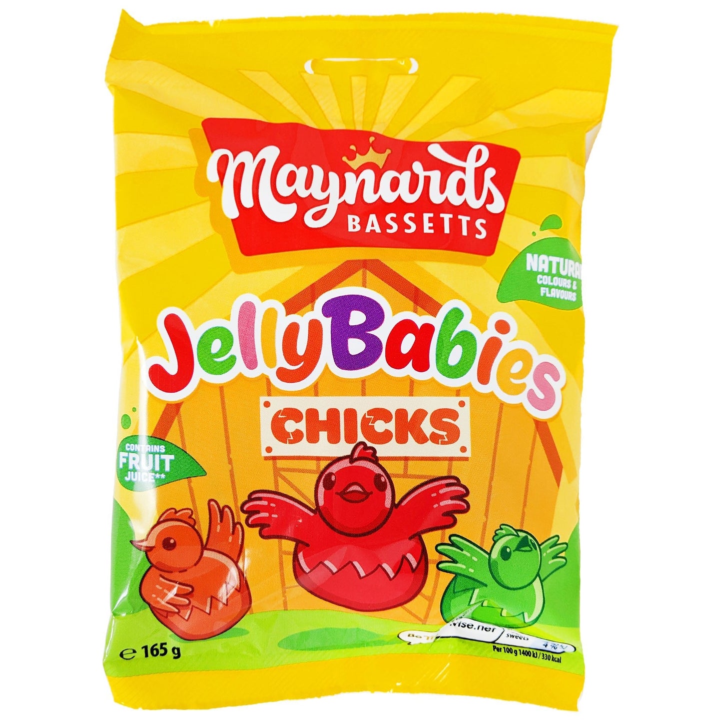 Maynards Bassetts Jelly Babies Chicks 130g