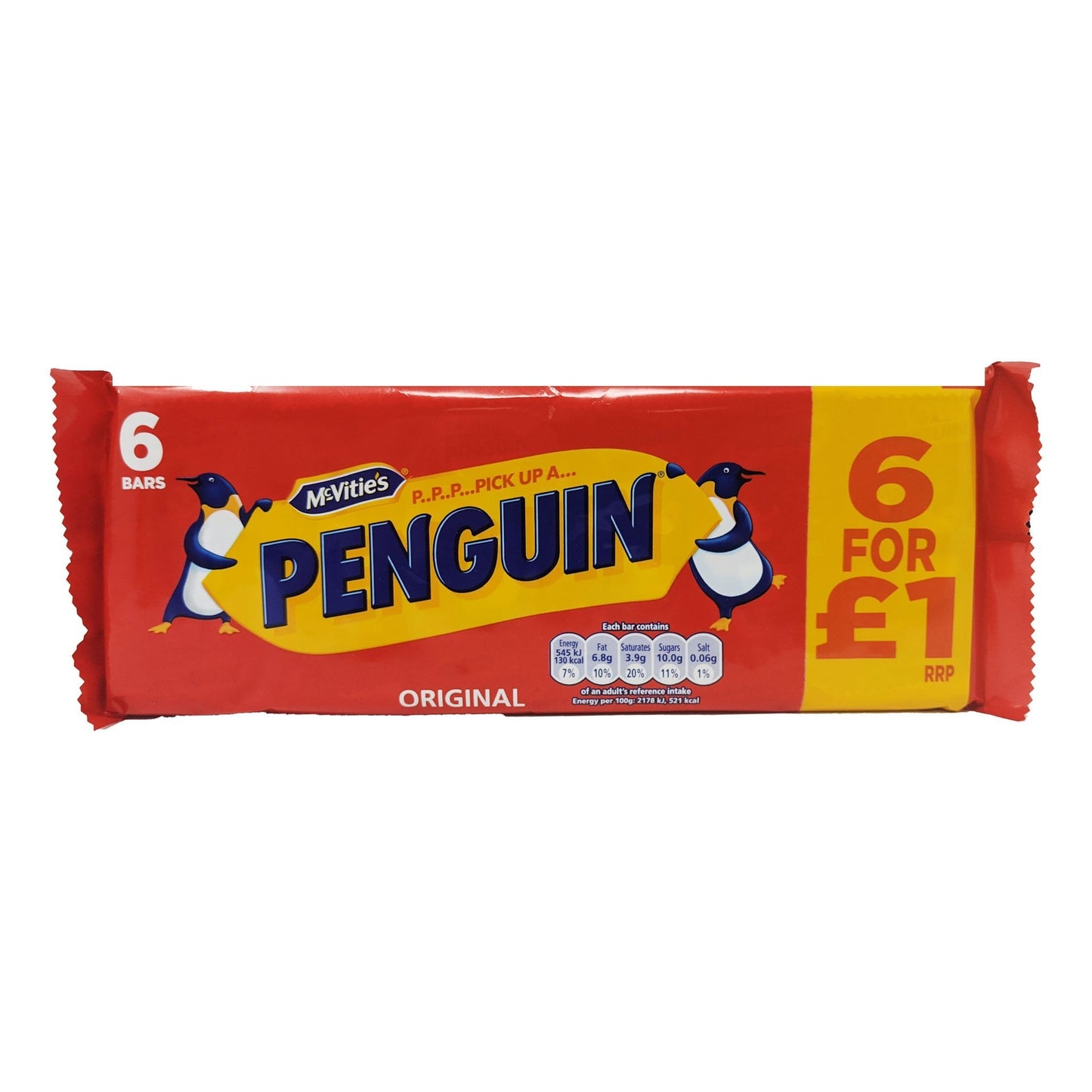 McVitie's Penguin Original 6 Pack 147.6g