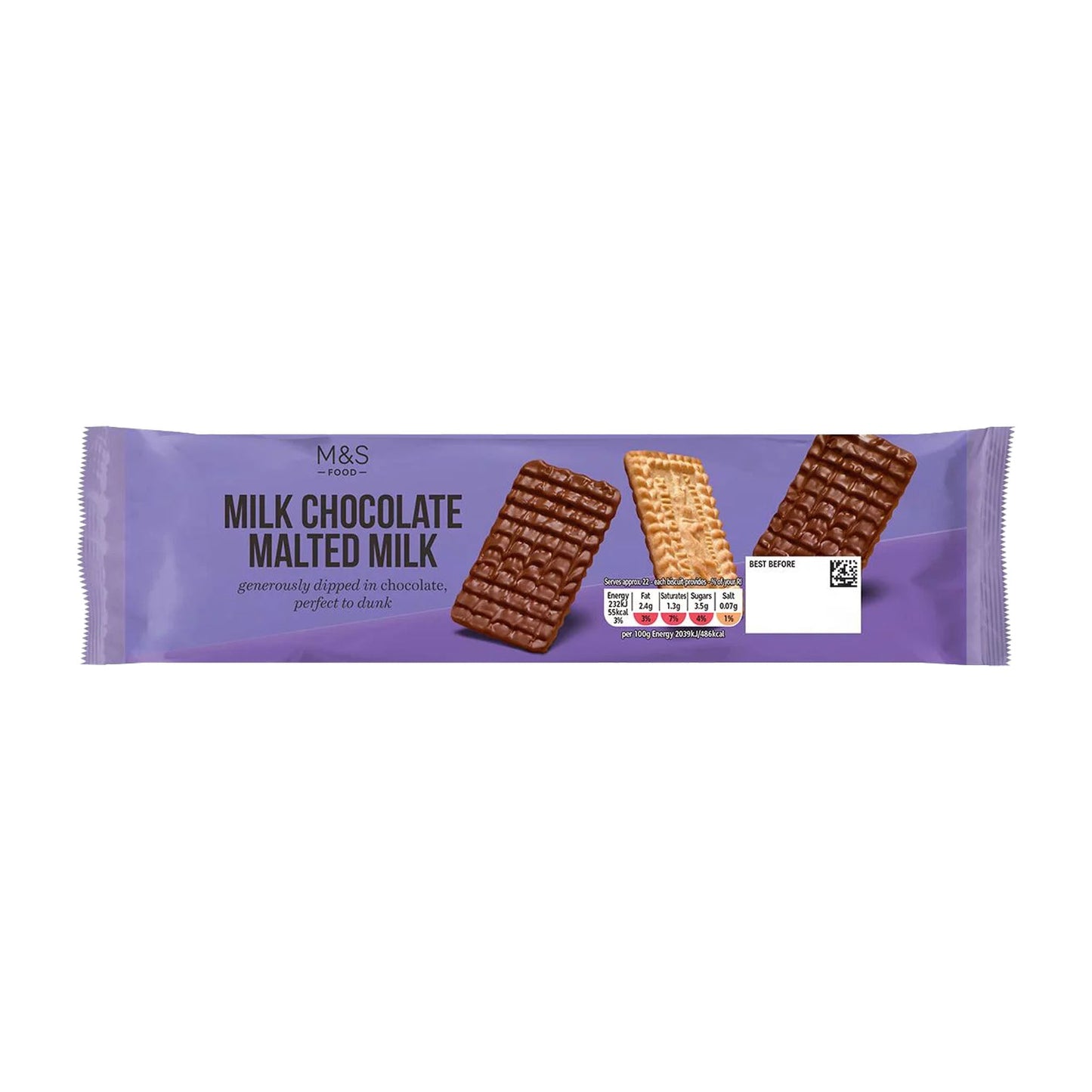 M&S Milk Chocolate Malted Milk Biscuits 250g
