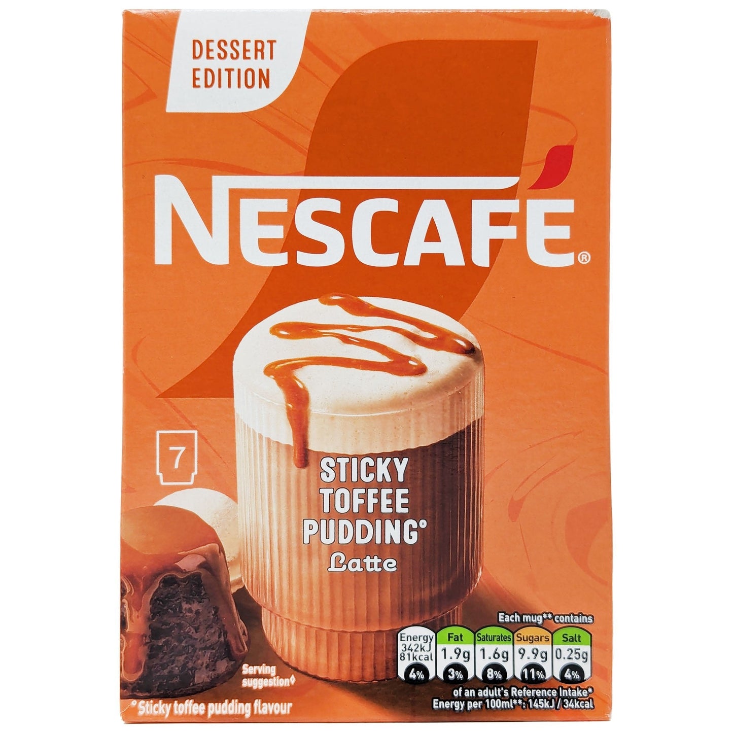 Nescafe Sticky Toffee Pudding Latte 7 Pack 140g