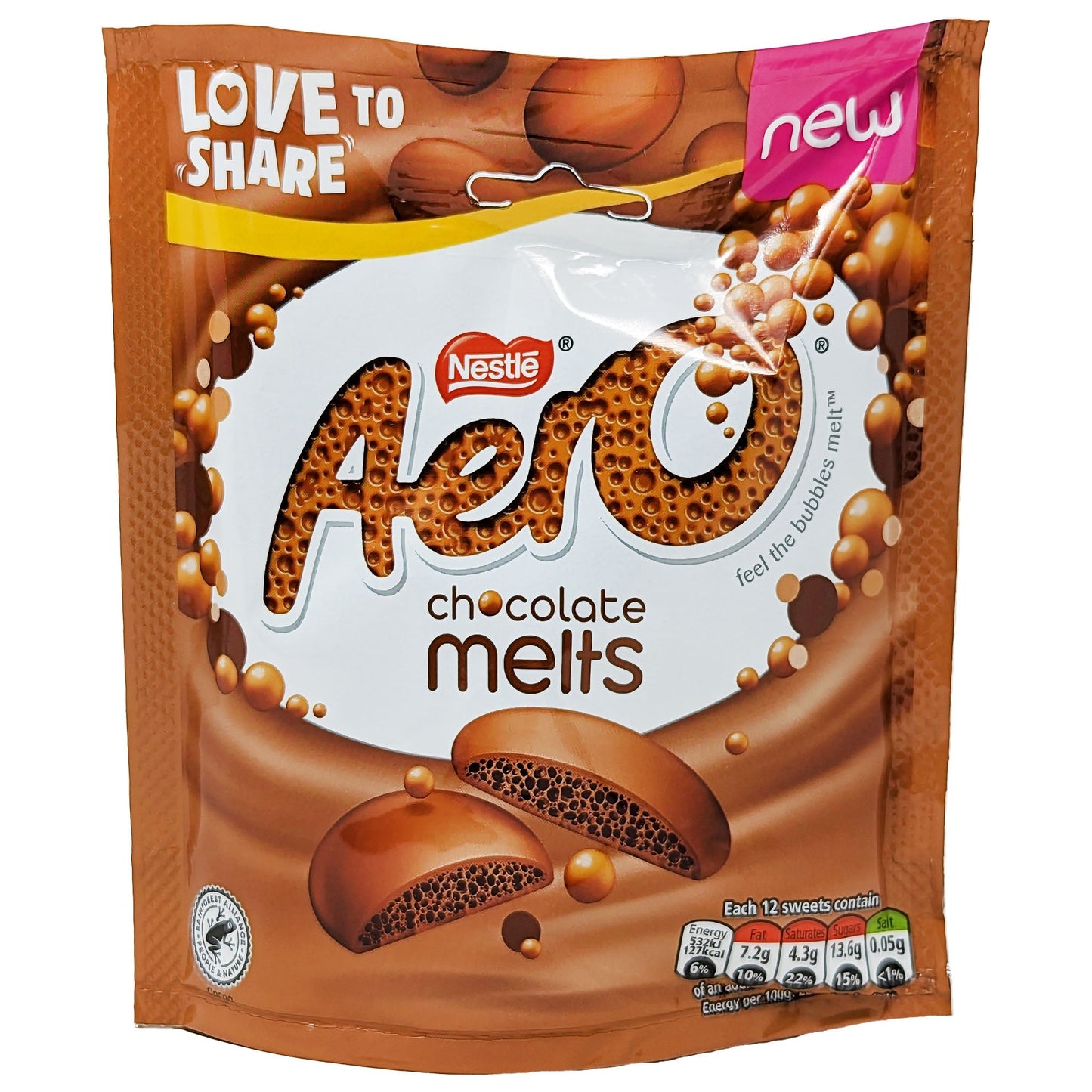 Nestle Aero Milk Chocolate Melts 80g