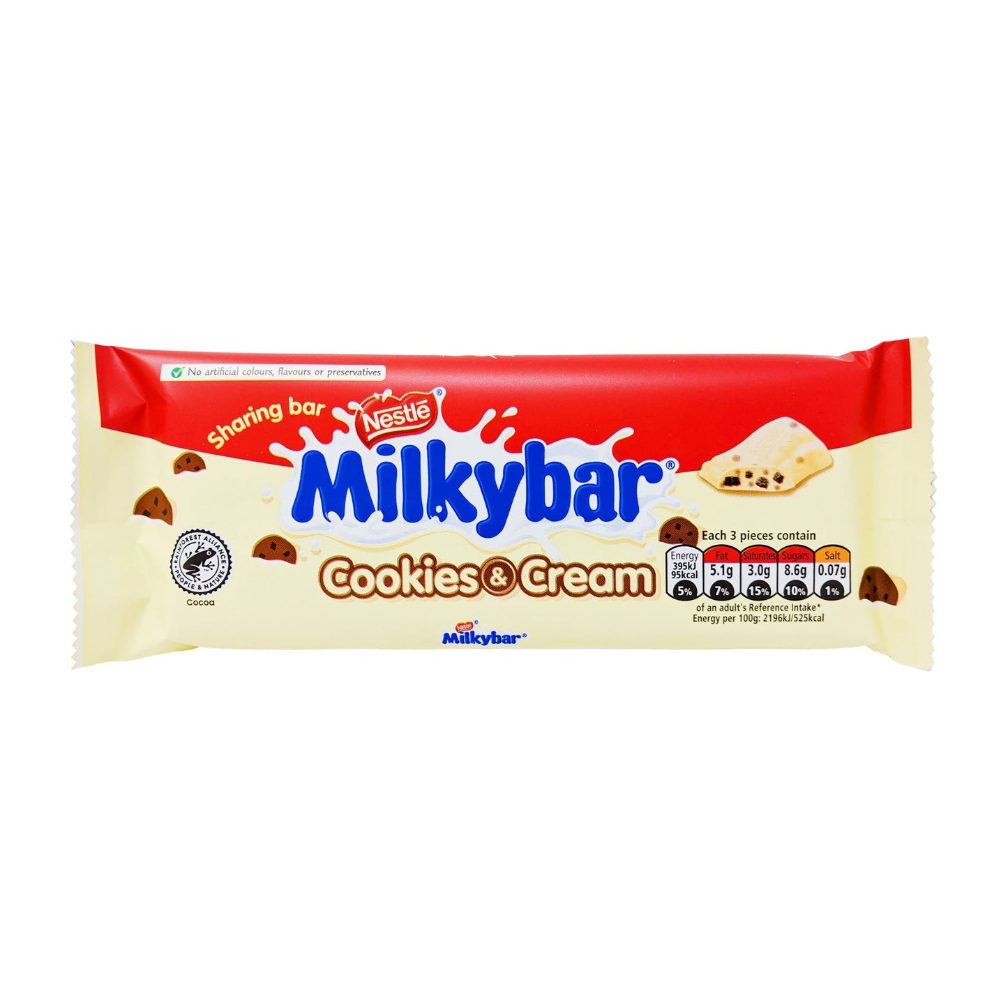 Nestle Milkybar Cookies & Cream Bar 90g