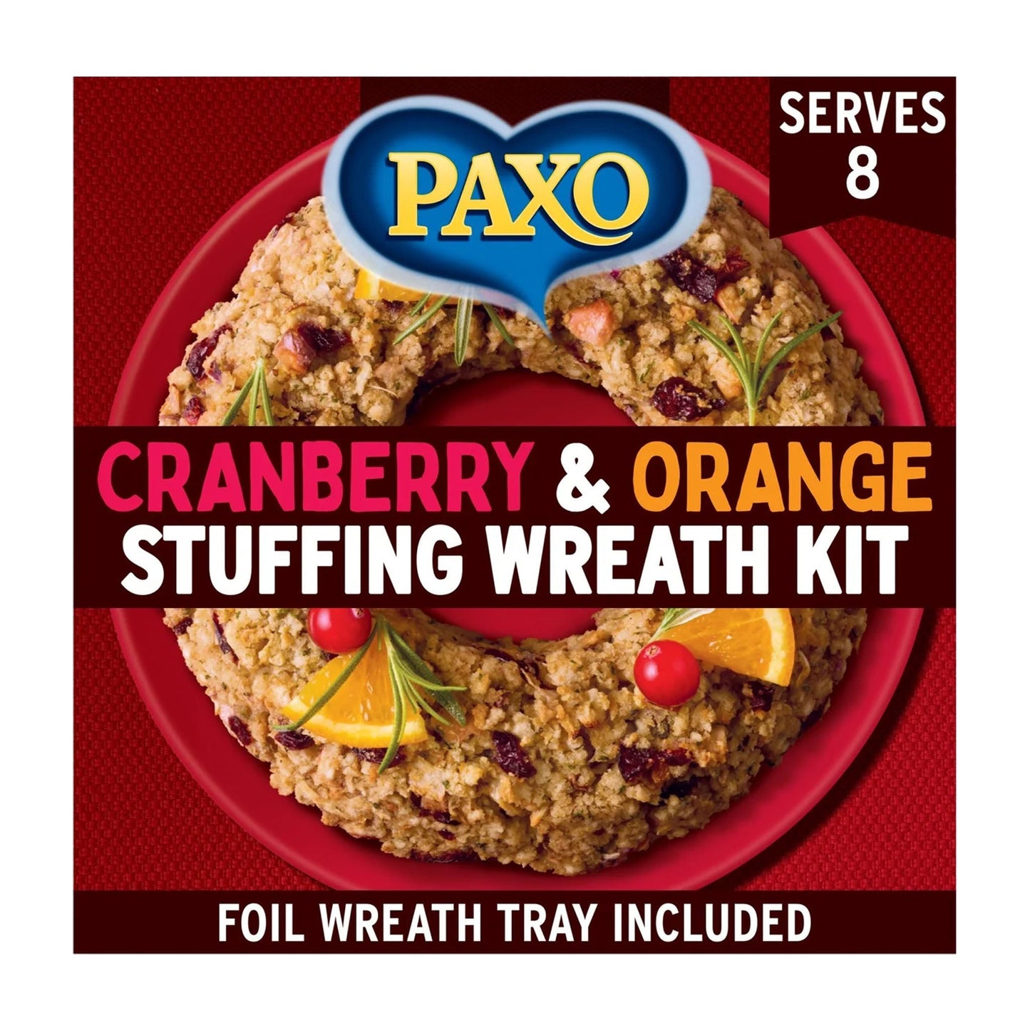 Paxo Cranberry & Orange Stuffing Wreath Kit 150g
