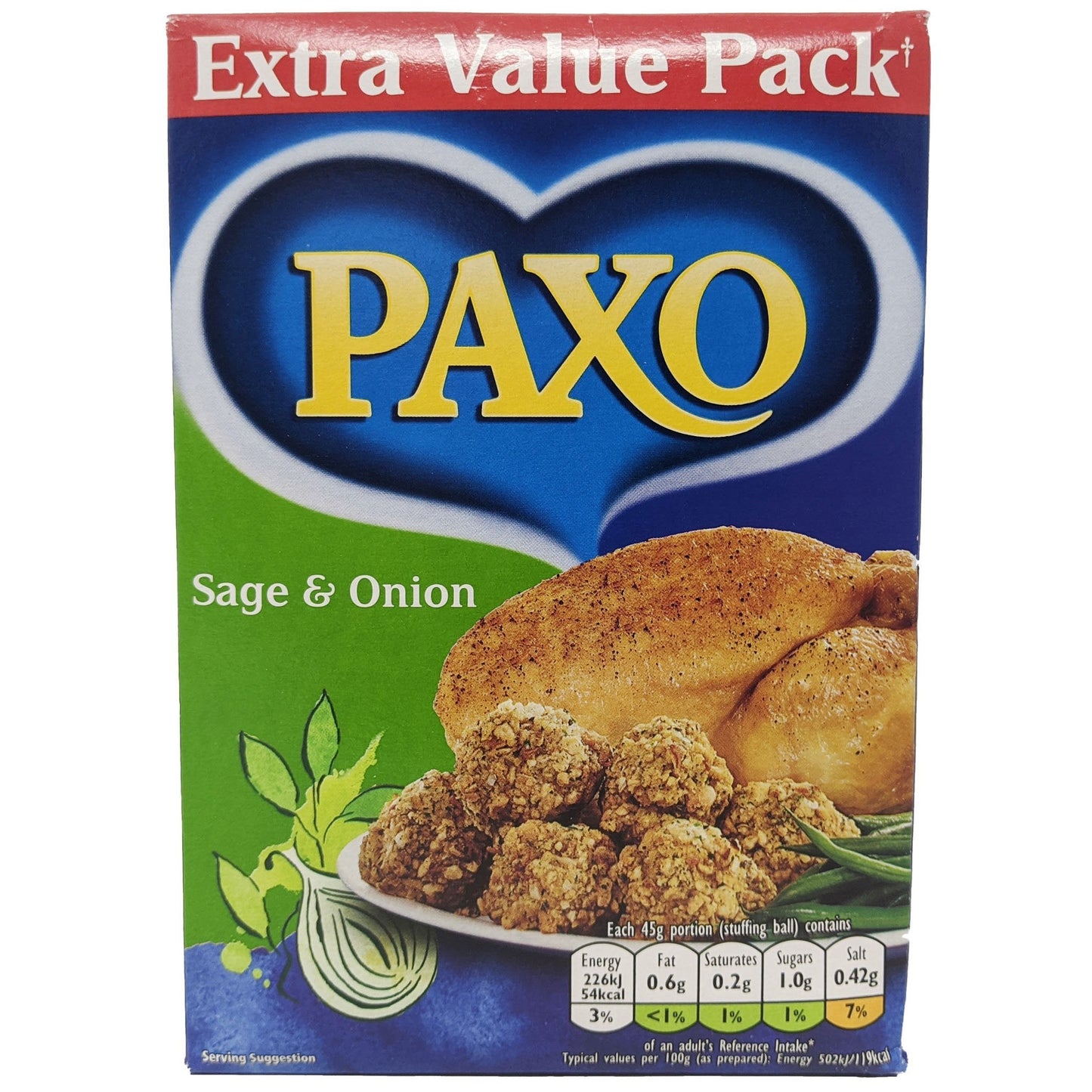 Paxo Sage & Onion Stuffing Mix 340g