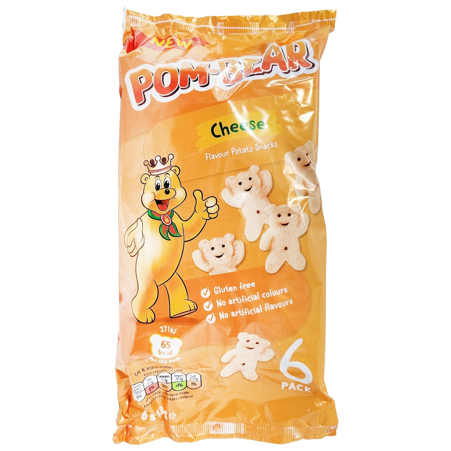 Pom-Bear Cheese 6 Pack (6 x 13g)