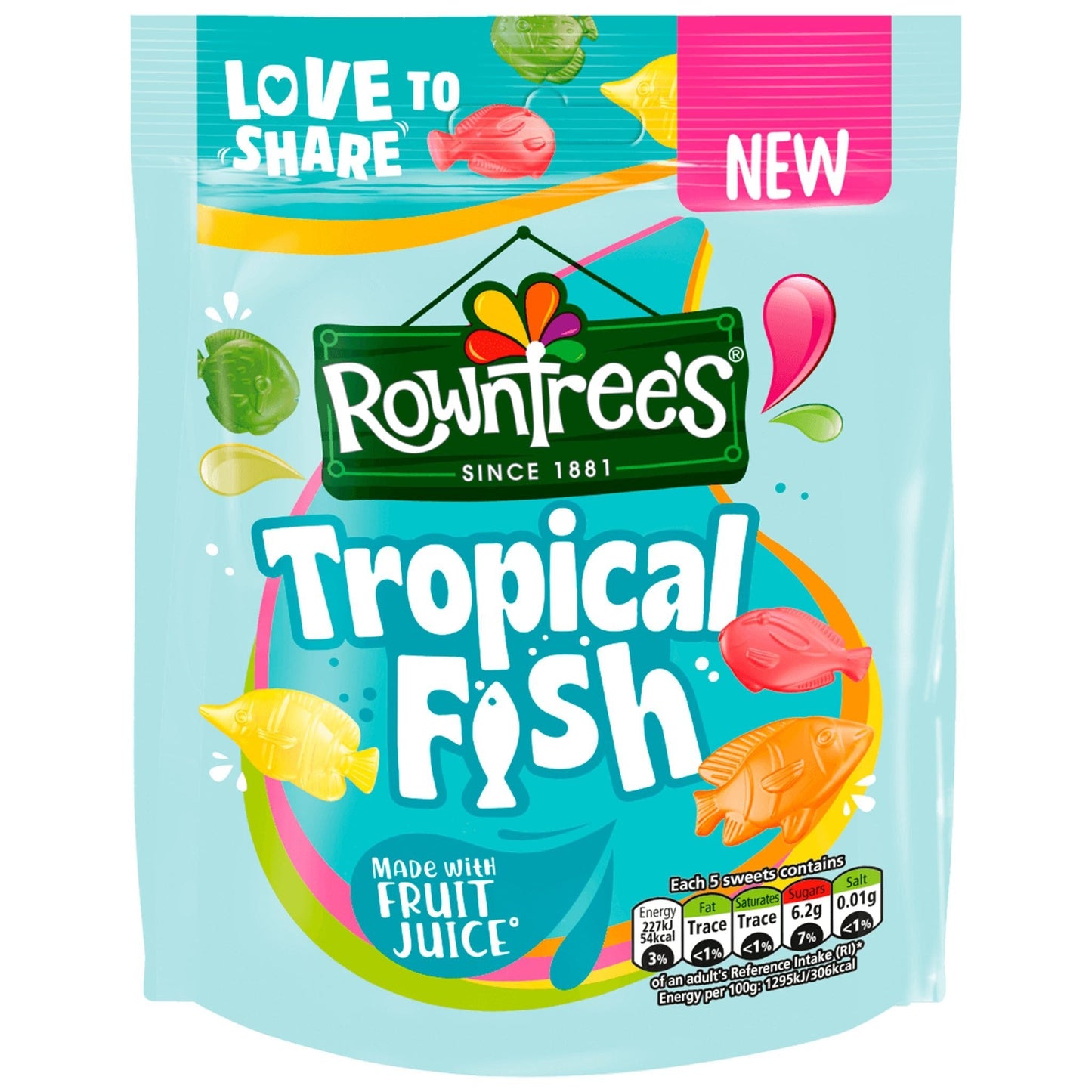 Rowntree's Tropical Fish 115g