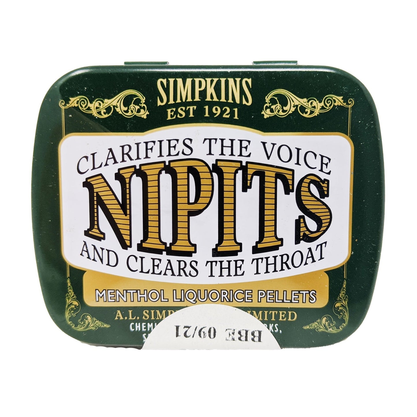 Simpkins Nipits Menthol Liquorice Pellets 12g