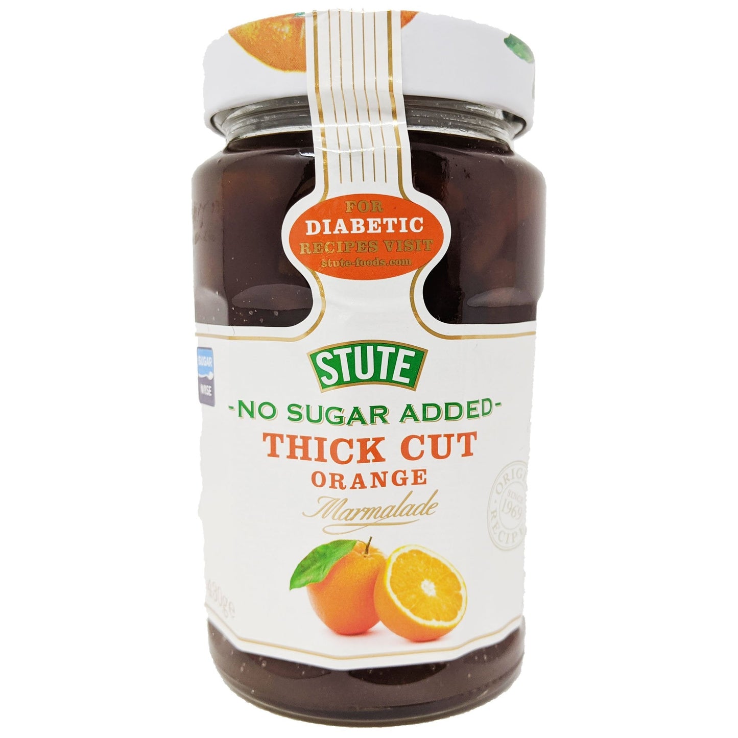 Stute No Sugar Added Thick Cut Orange Marmalade 430g