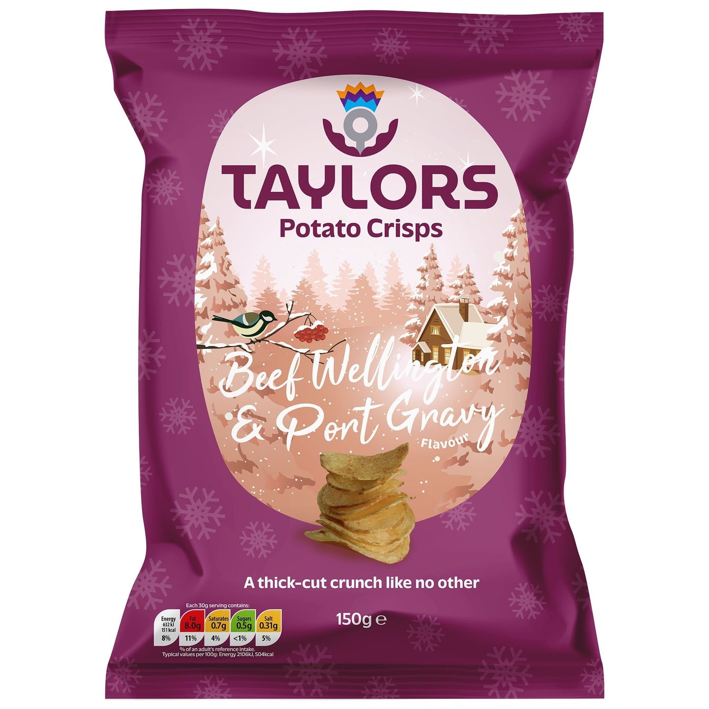 Taylors Beef Wellington & Port Gravy Flavour Crisps 150g