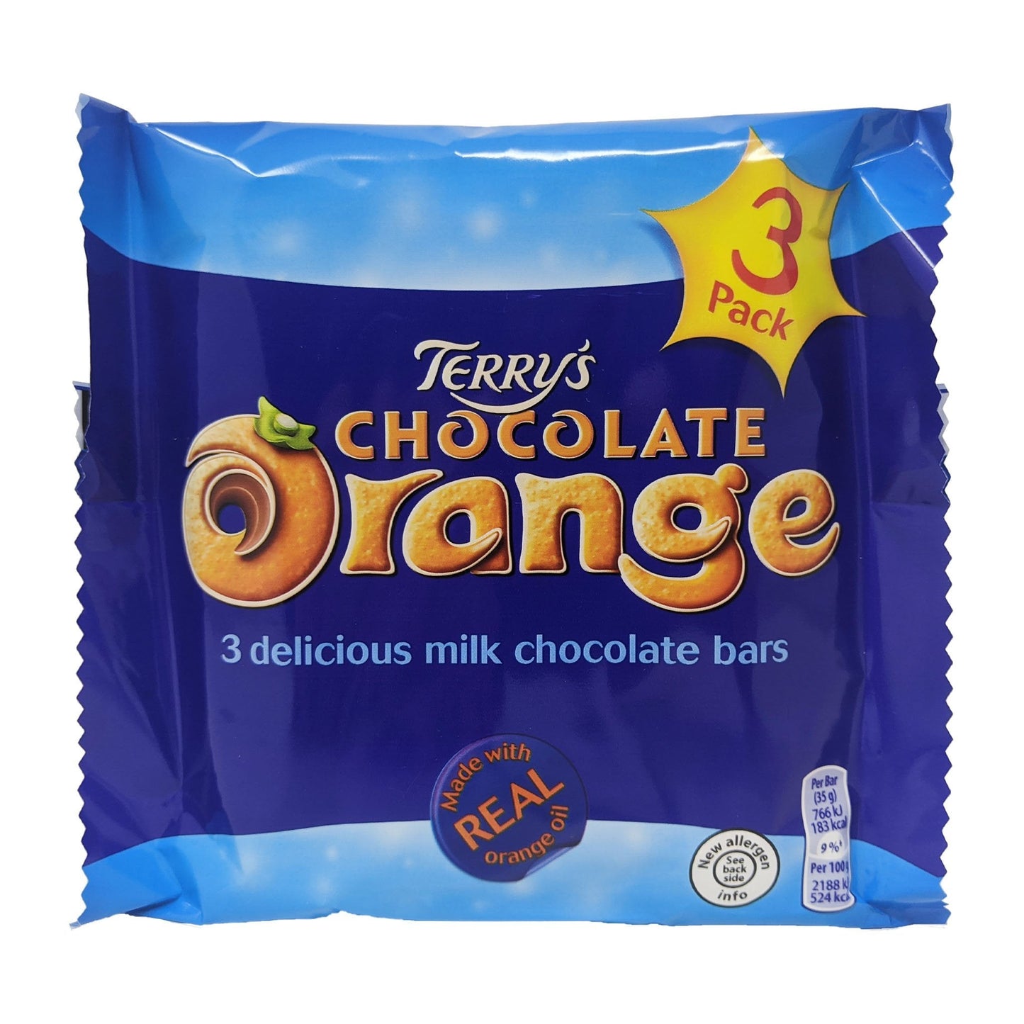 Terry's Chocolate Orange Bars 3 Pack (3 x 35g)