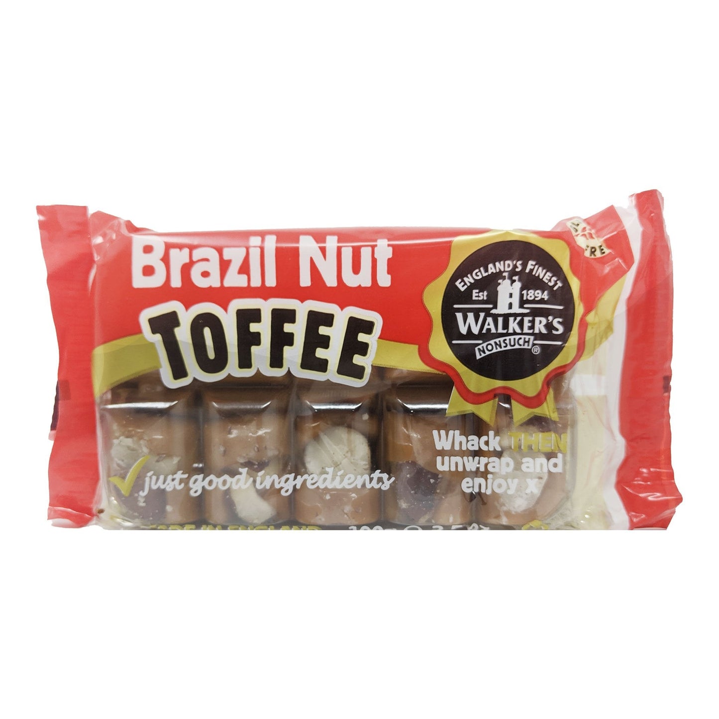Walker's Nonsuch Brazil Nut Toffee 100g