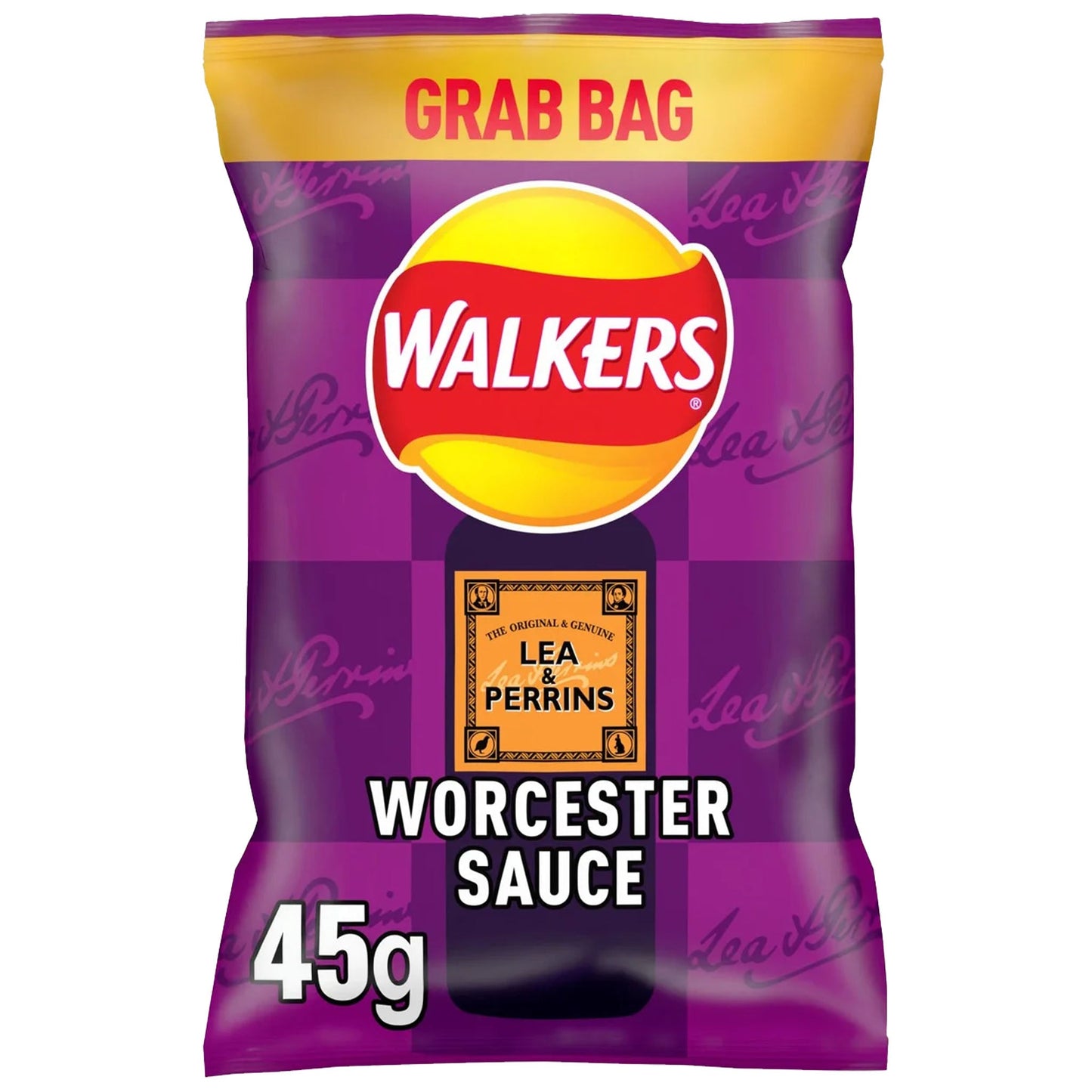 Walker's Lea & Perrins Worcester Sauce Crisps 45g
