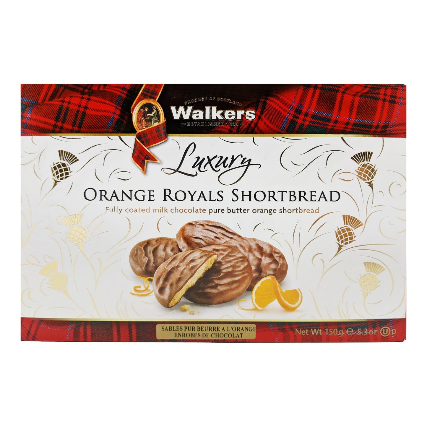 Walkers Luxury Orange Royals Shortbread 150g