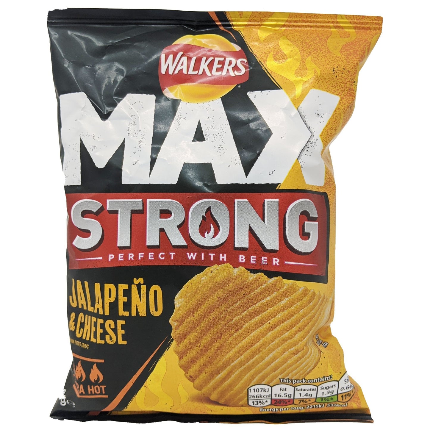 Walker's Max Strong Jalapeno & Cheese 50g