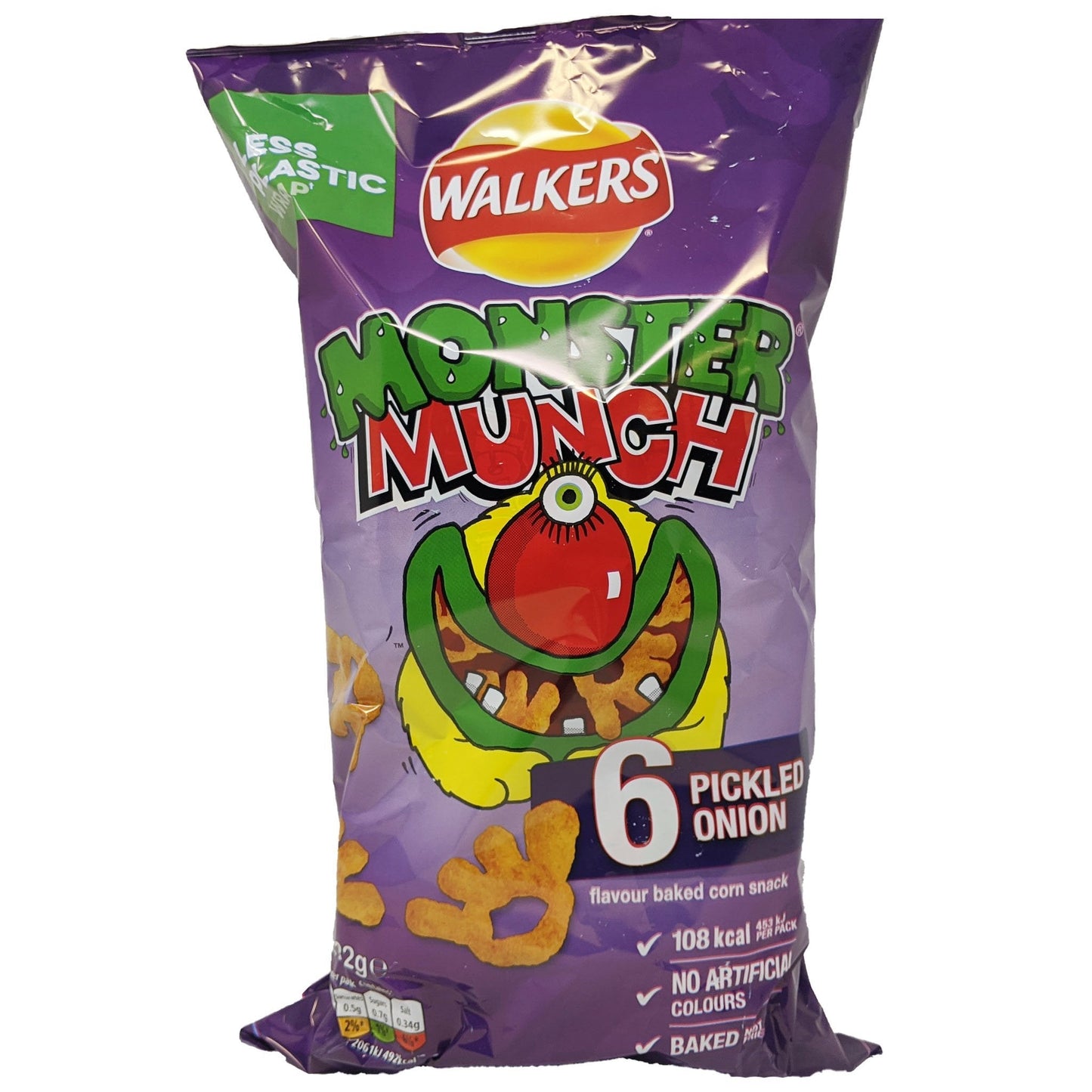 Walker's Monster Munch Pickled Onion 6 Pack (6 x 22g)
