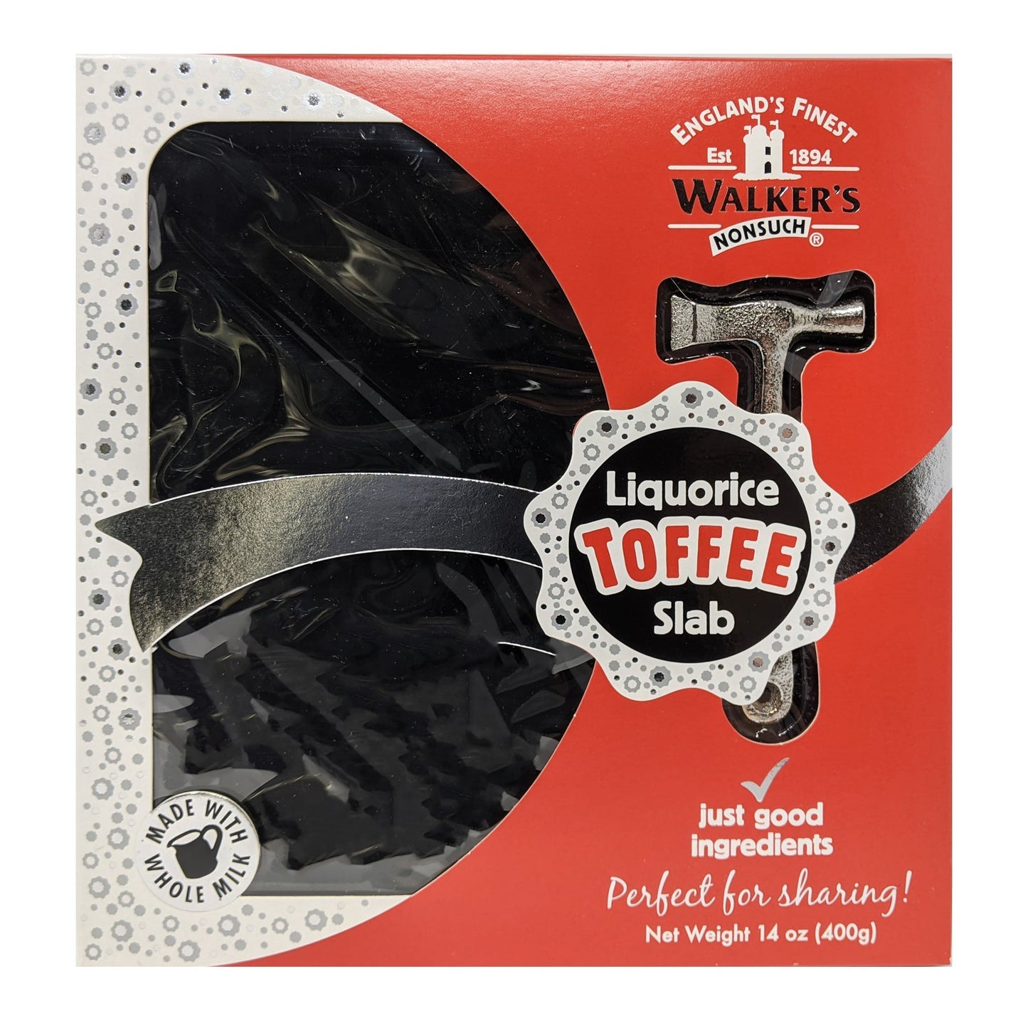 Walker's Nonsuch Liquorice Toffee Slab 400g