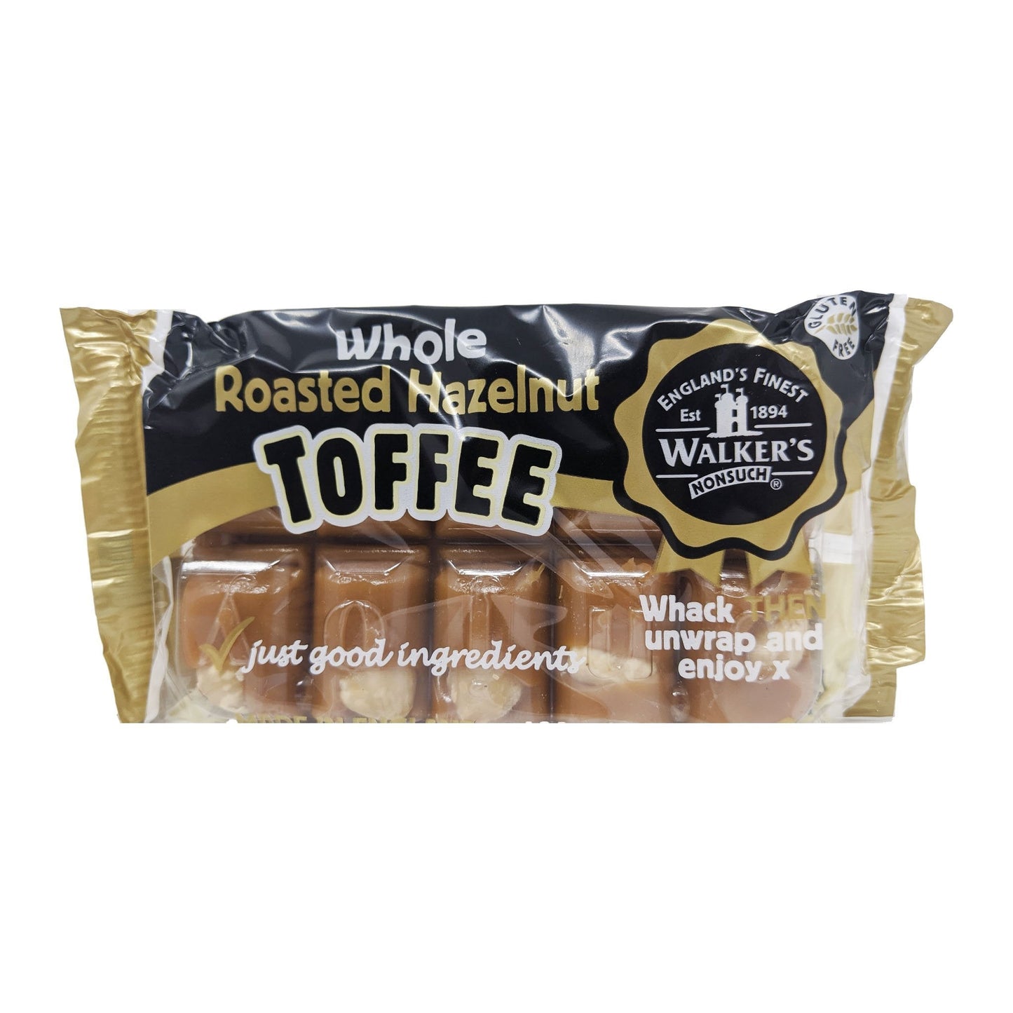 Walker's Nonsuch Roasted Hazelnut Toffee 100g