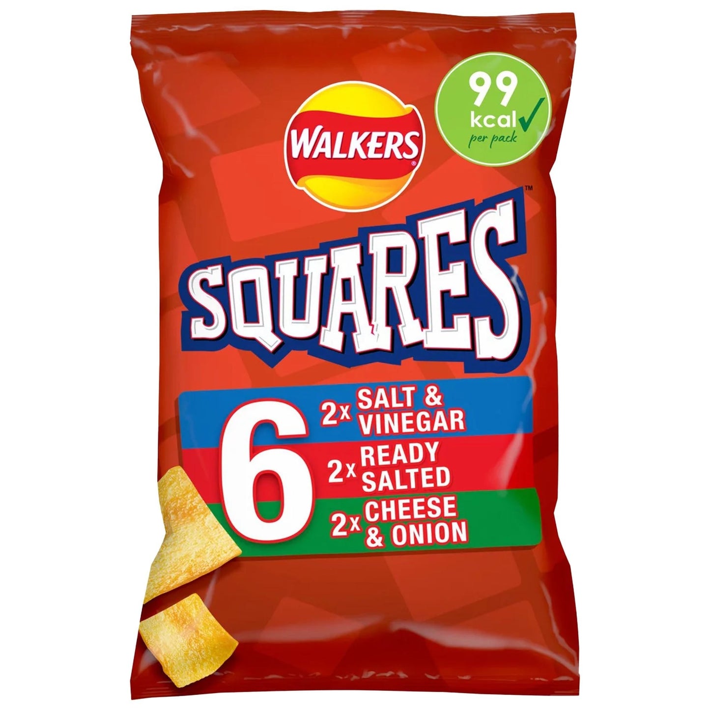 Walker's Squares Variety 6 Pack (6 x 22g)
