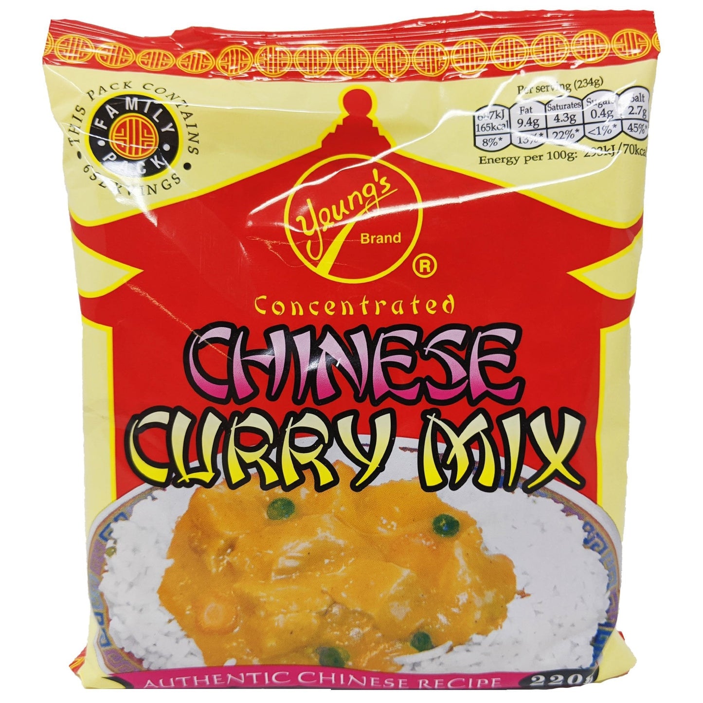 Yeung's Chinese Curry Mix 220g
