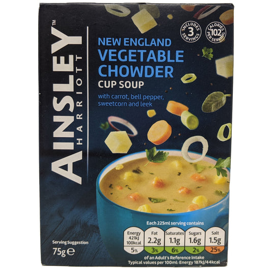 Ainsley Harriott New England Vegetable Chowder Cup Soup 80g
