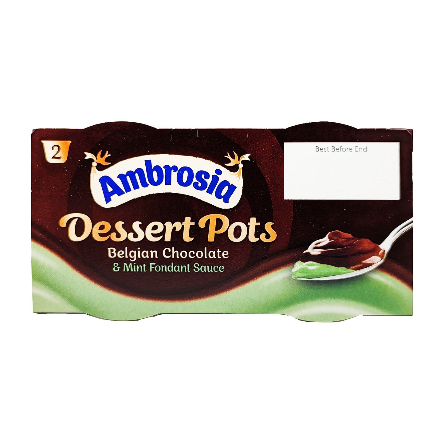 Ambrosia Dessert Pots Belgian Chocolate & Mint Fondant Sauce (2 x 110g)