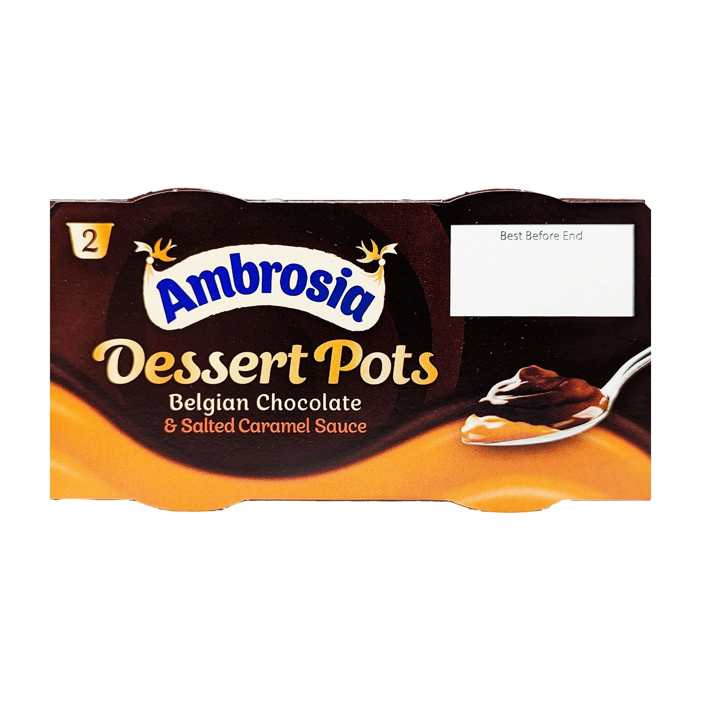 Ambrosia Dessert Pots Belgian Chocolate & Salted Caramel Sauce (2 x 110g)