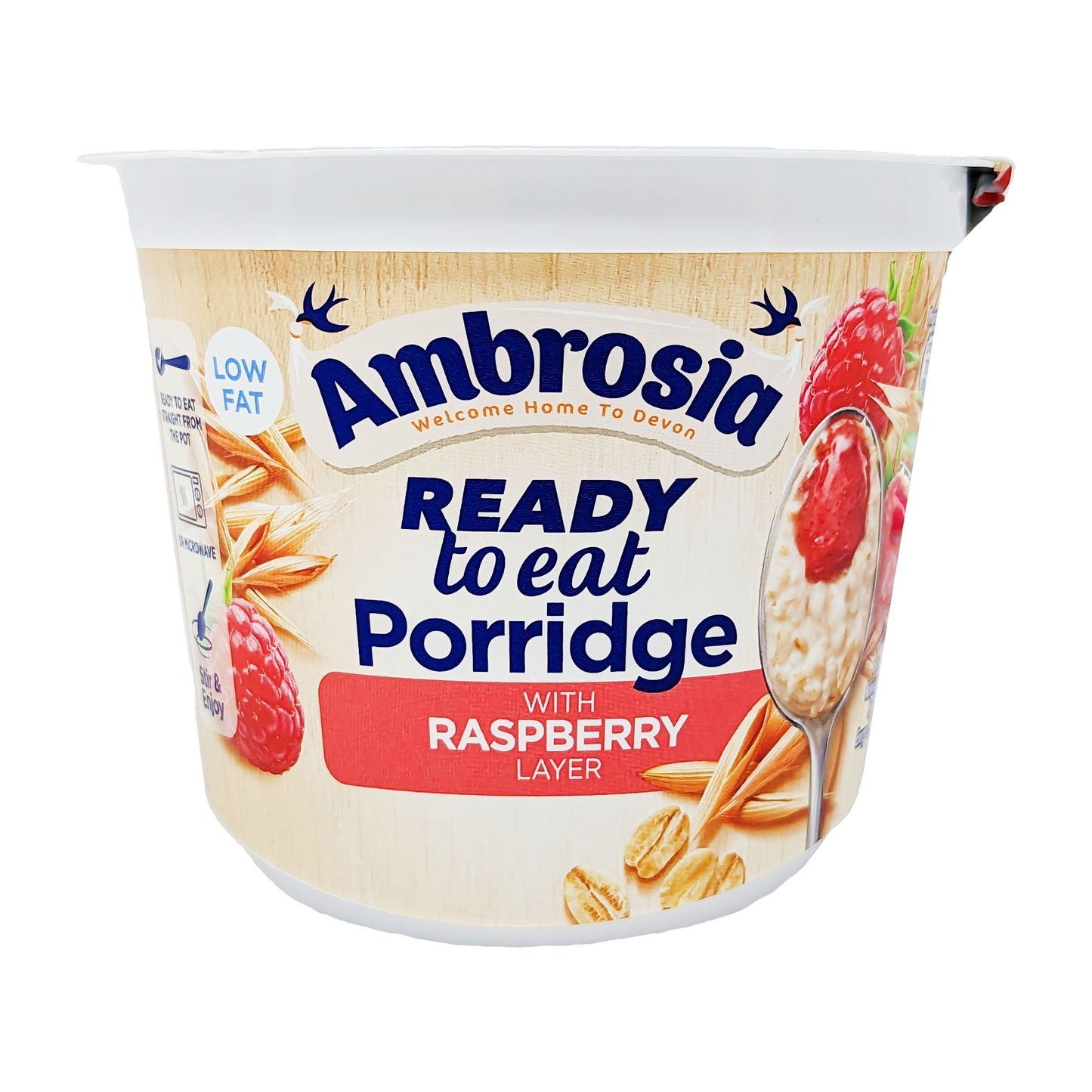 Ambrosia Ready to Eat Porridge with Raspberry Layer 210g