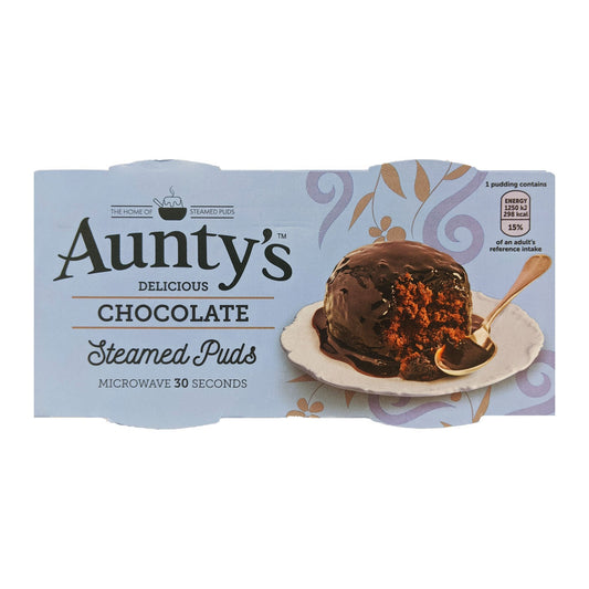 Aunty's Chocolate Steamed Puddings (2 x 95g)