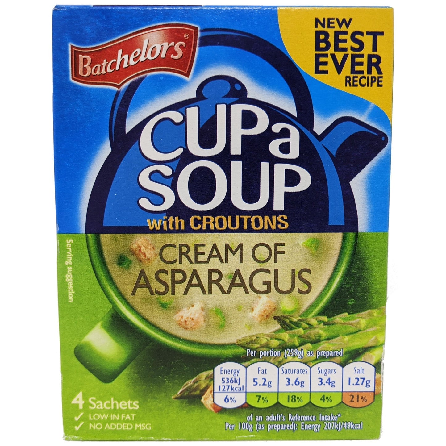 Batchelors Cup A Soup Cream Of Asparagus 117g