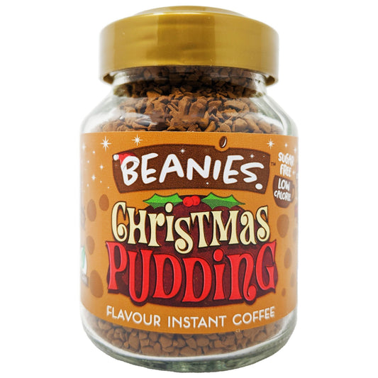 Beanies Christmas Pudding Flavour Instant Coffee 50g