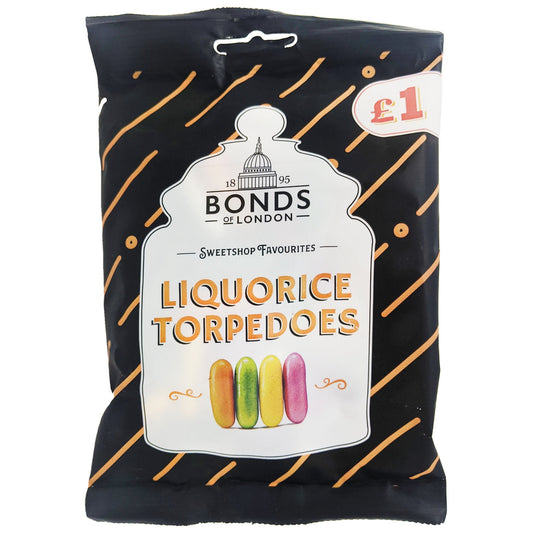 Bonds Liquorice Torpedoes 120g