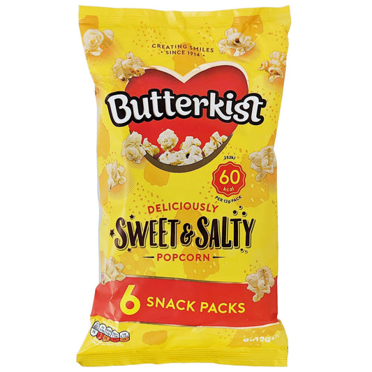 Butterkist Sweet & Salty Popcorn 6 Pack (6 x 12g)