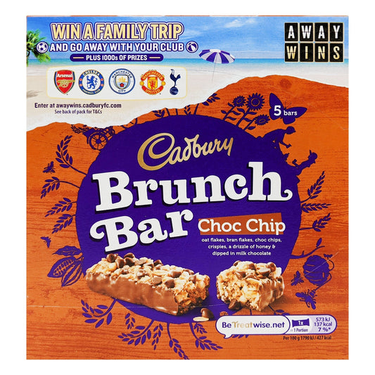 Cadbury Brunch Bar Choc Chip 4 Pack 112g