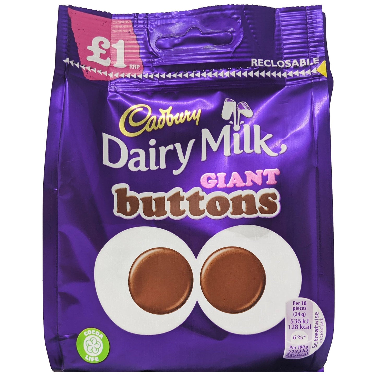 Cadbury Dairy Milk Giant Buttons 85g