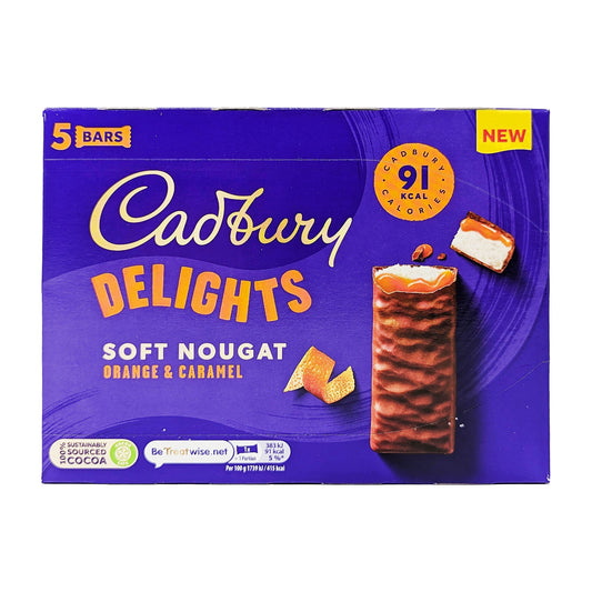 Cadbury Delights Soft Nougat Orange & Caramel 110g