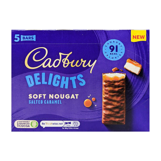 Cadbury Delights Soft Nougat Salted Caramel 110g