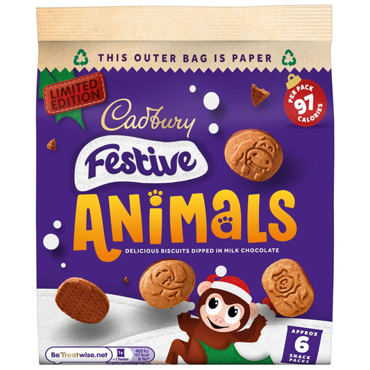 Cadbury Festive Animals Multipack (6 x 19g)