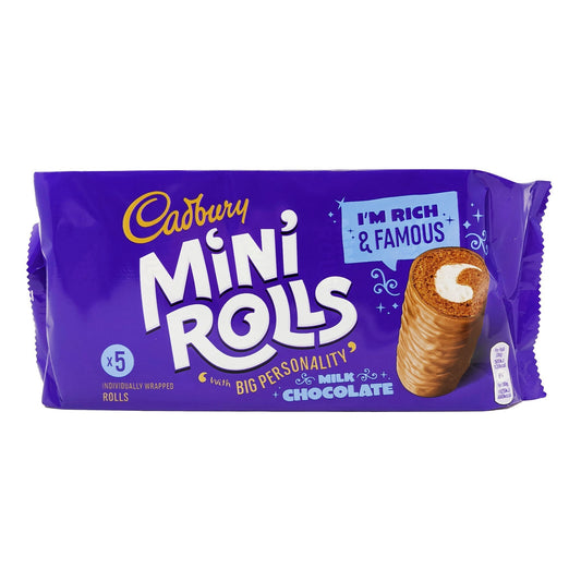 Cadbury Mini Rolls Milk Chocolate 5 Pack (5 x 27g)