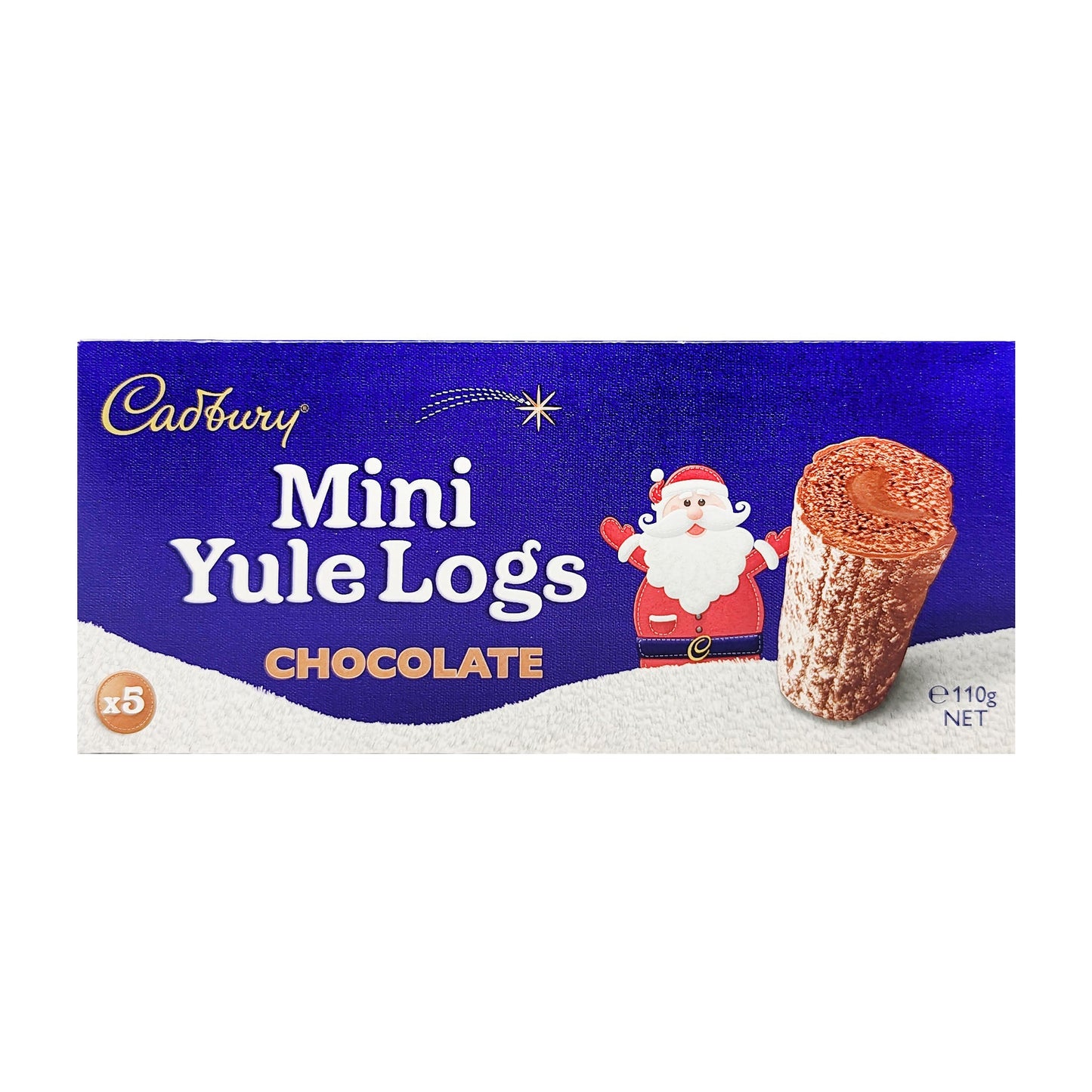 Cadbury Mini Yule Logs Chocolate 5 Pack 110g