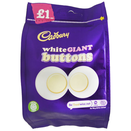 Cadbury White Giant Buttons 85g
