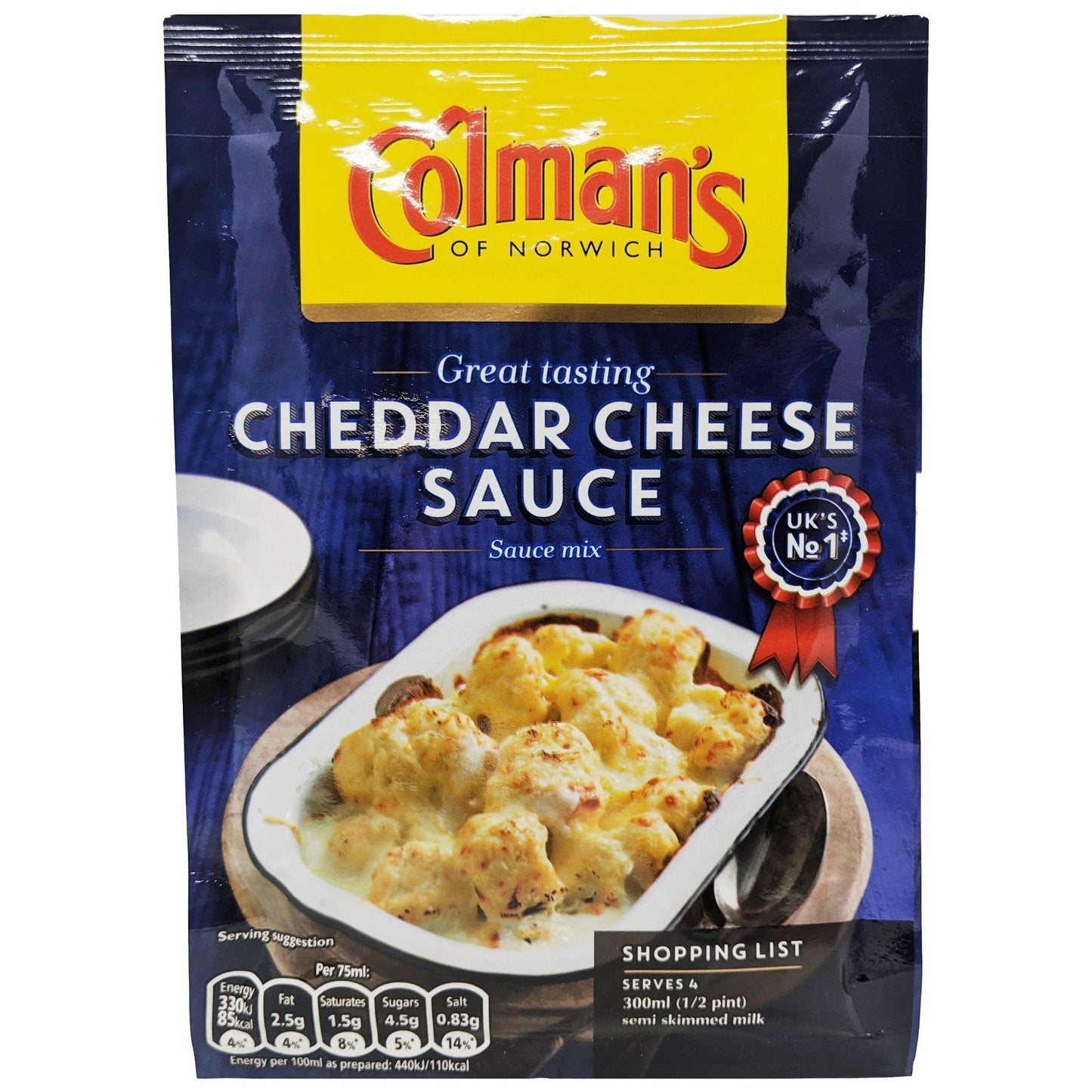 Colman's Cheddar Cheese Sauce 40g