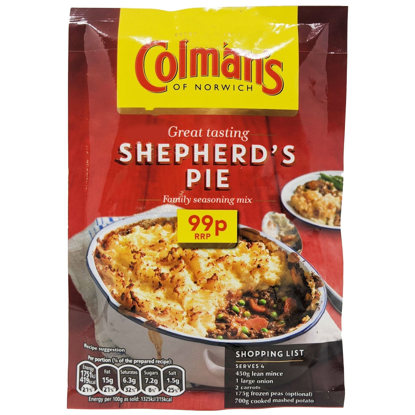 Colman's Shepherds Pie 50g